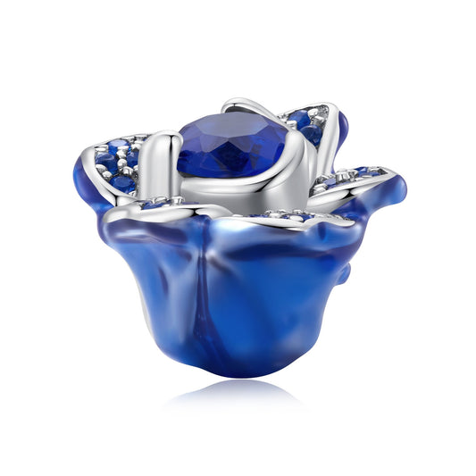 Blue Rose Charm