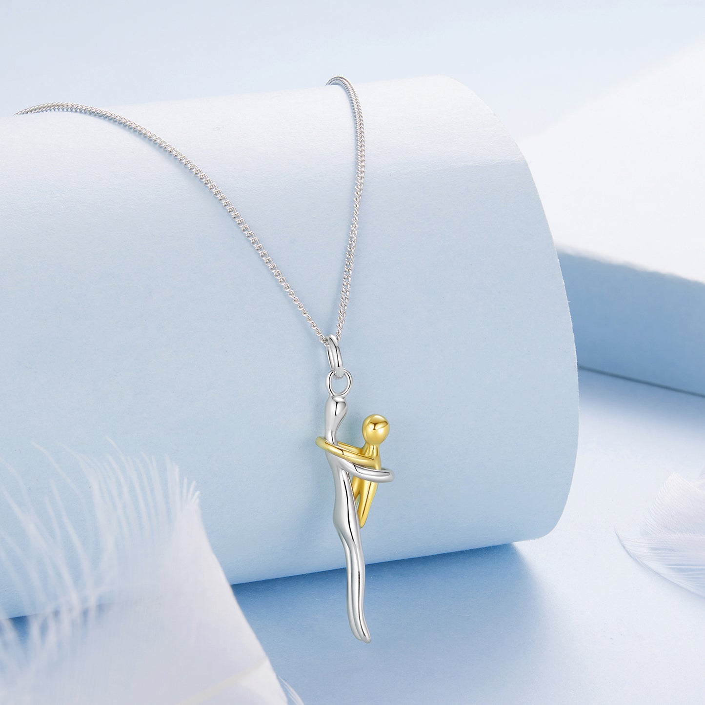 Family Embrace Pendant Necklace