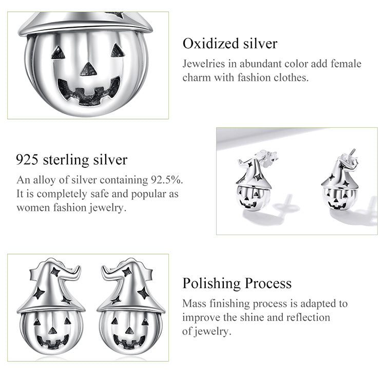 Halloween Pumpkin Stud Earrings