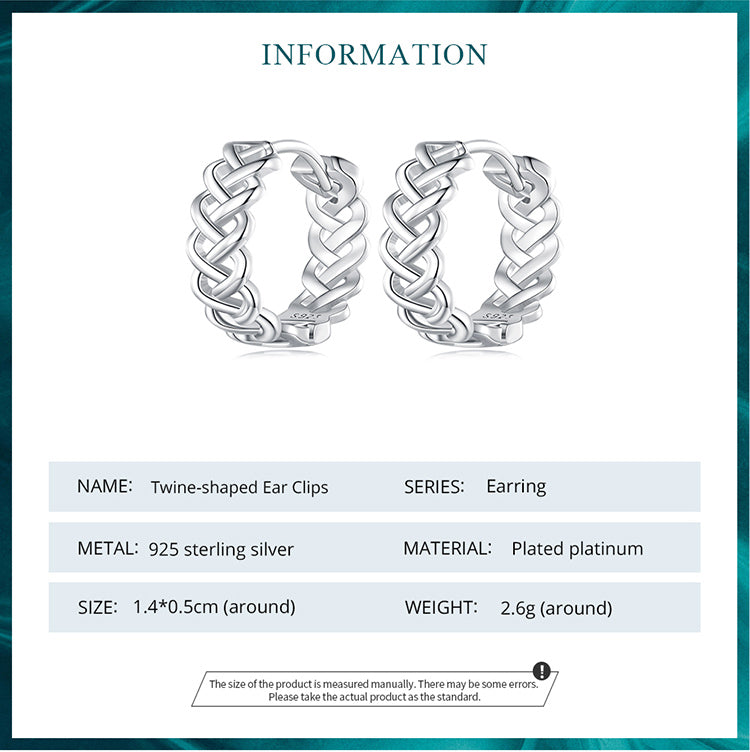 Braided Clip-On Earrings