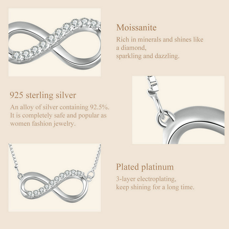 Moebius Strip Moissanite Necklace