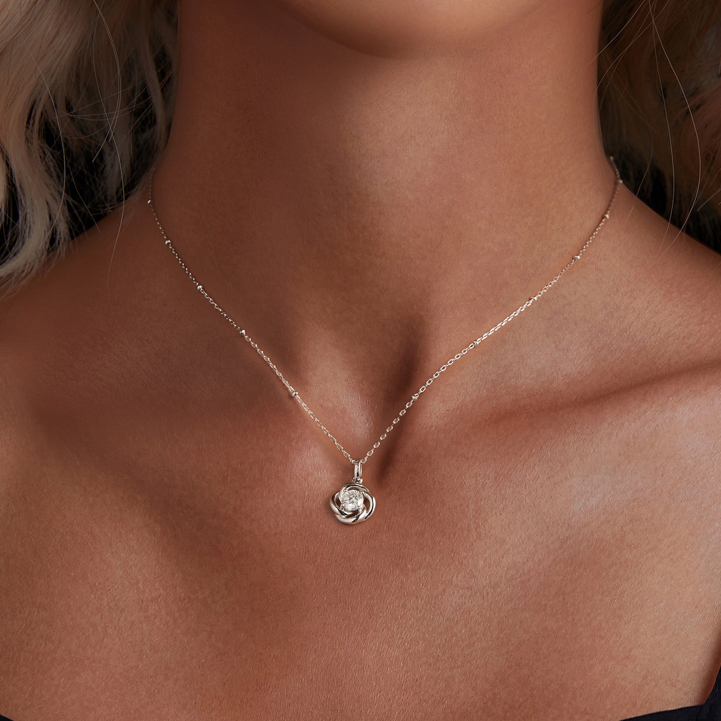 Clover Moissanite Necklace