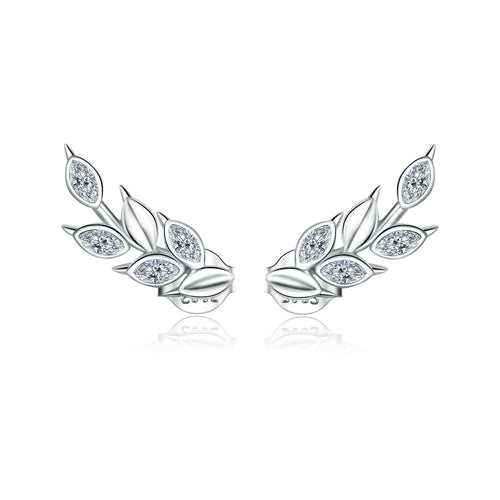 Gleaming Wheat Hoop Earrings