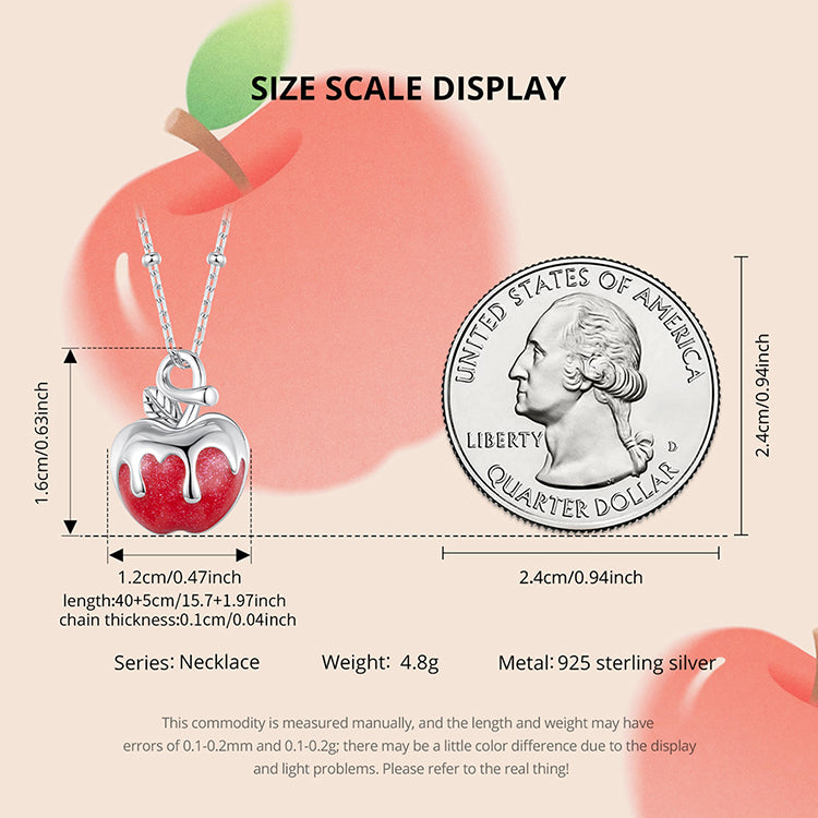 Christmas Apple Necklace
