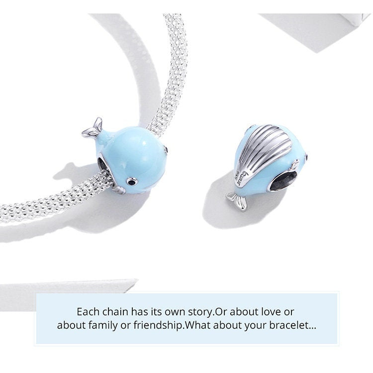 Blue Whale Charm