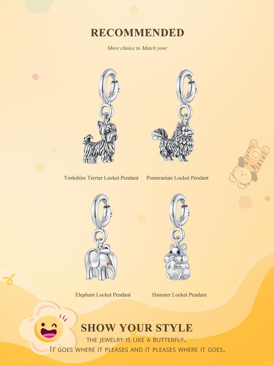 Yorkshire Terrier Locket Pendant Charm
