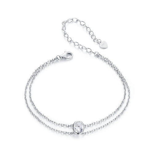 1ct Double-Layer Moissanite Bracelet