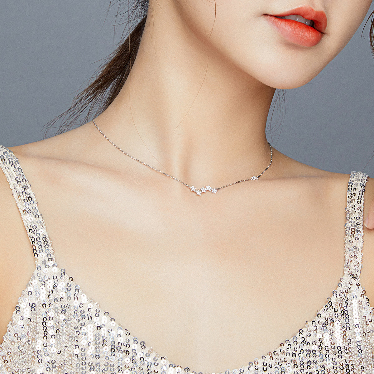 Dazzling Star Cluster Necklace