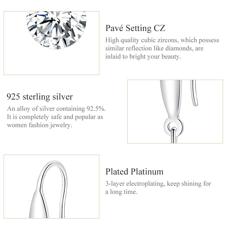 Single Zircon Stud Earrings