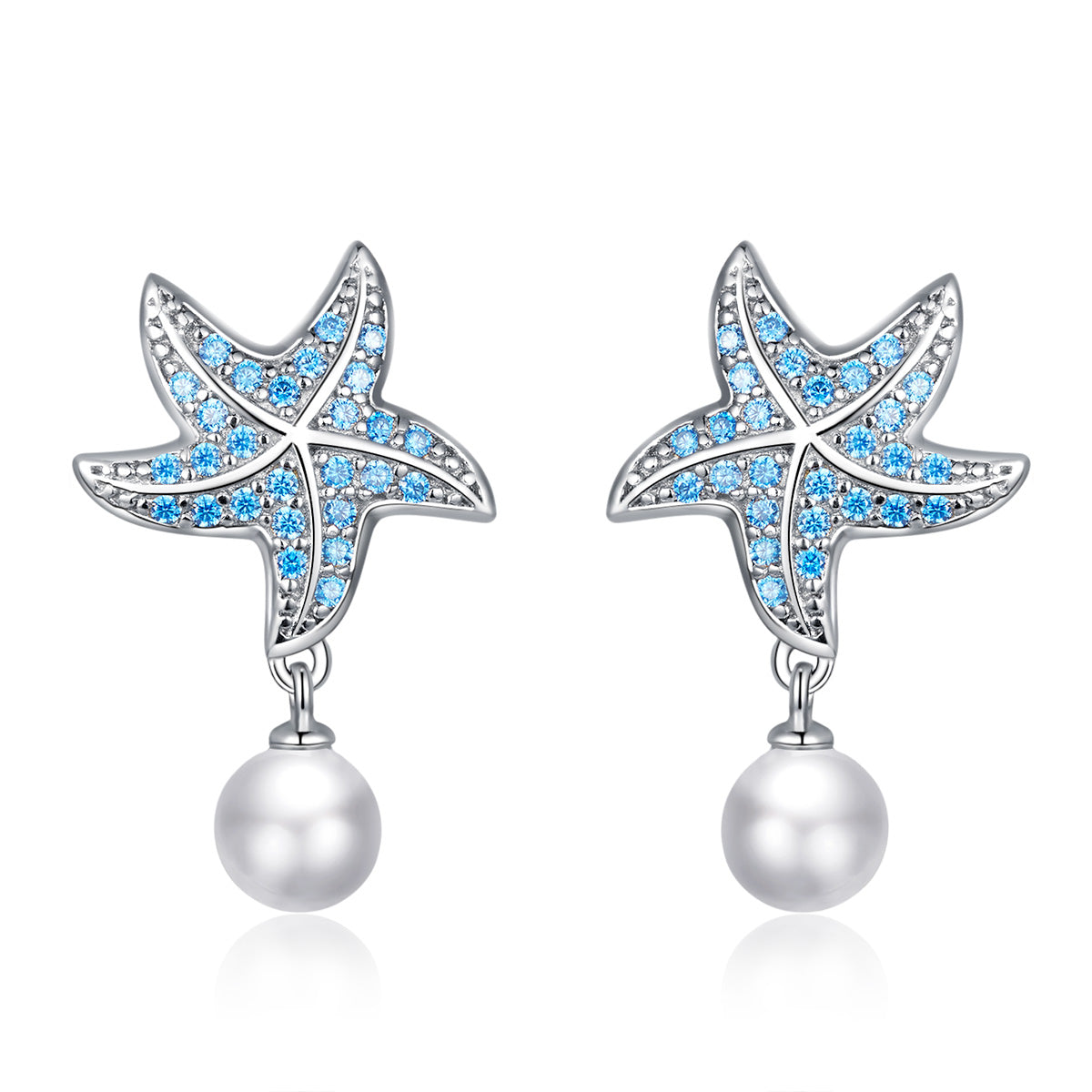 Treasure Starfish Hoop Earrings