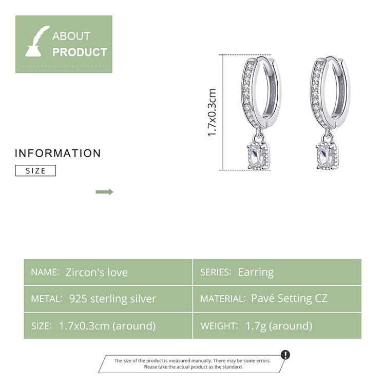 Zircon Love Earrings