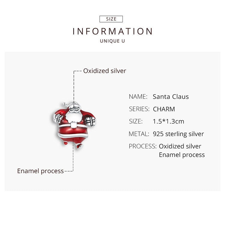 Christmas Theme Santa Claus Charm