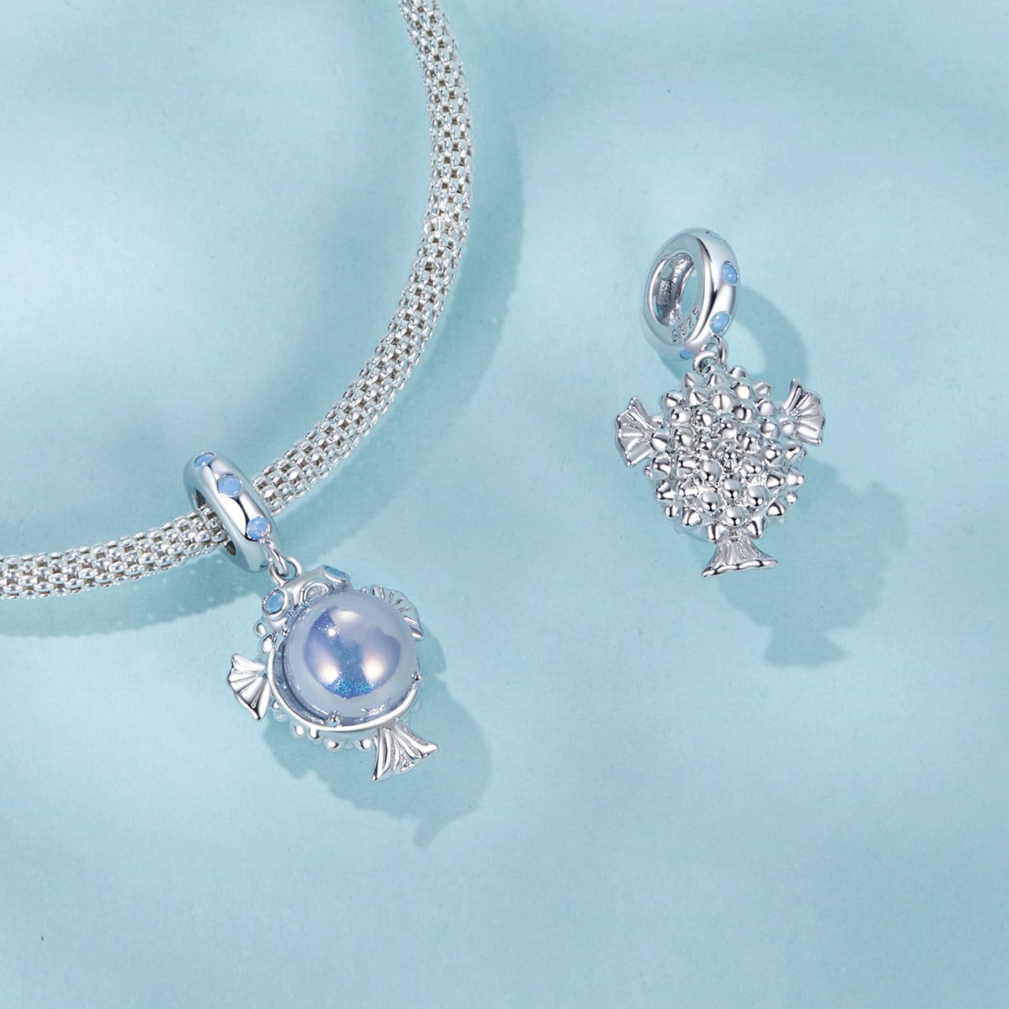 Ocean Pufferfish Pendant Charm