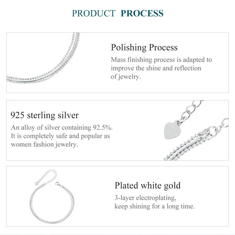 Minimalist Triple-Layer Bracelet