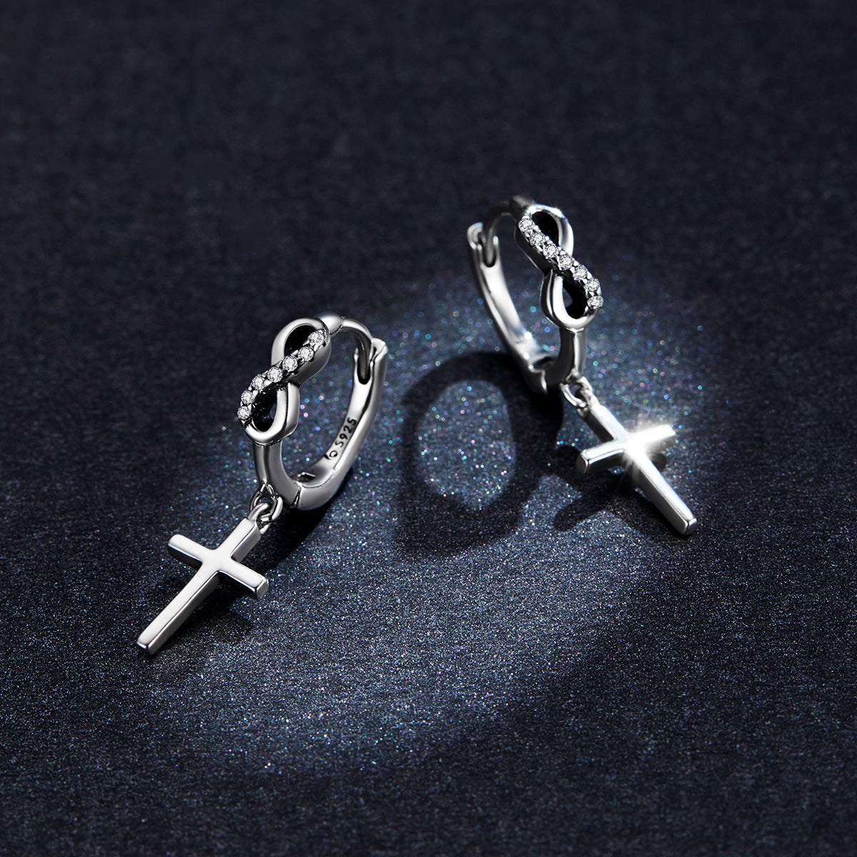 Creative Cross Hoop Earrings