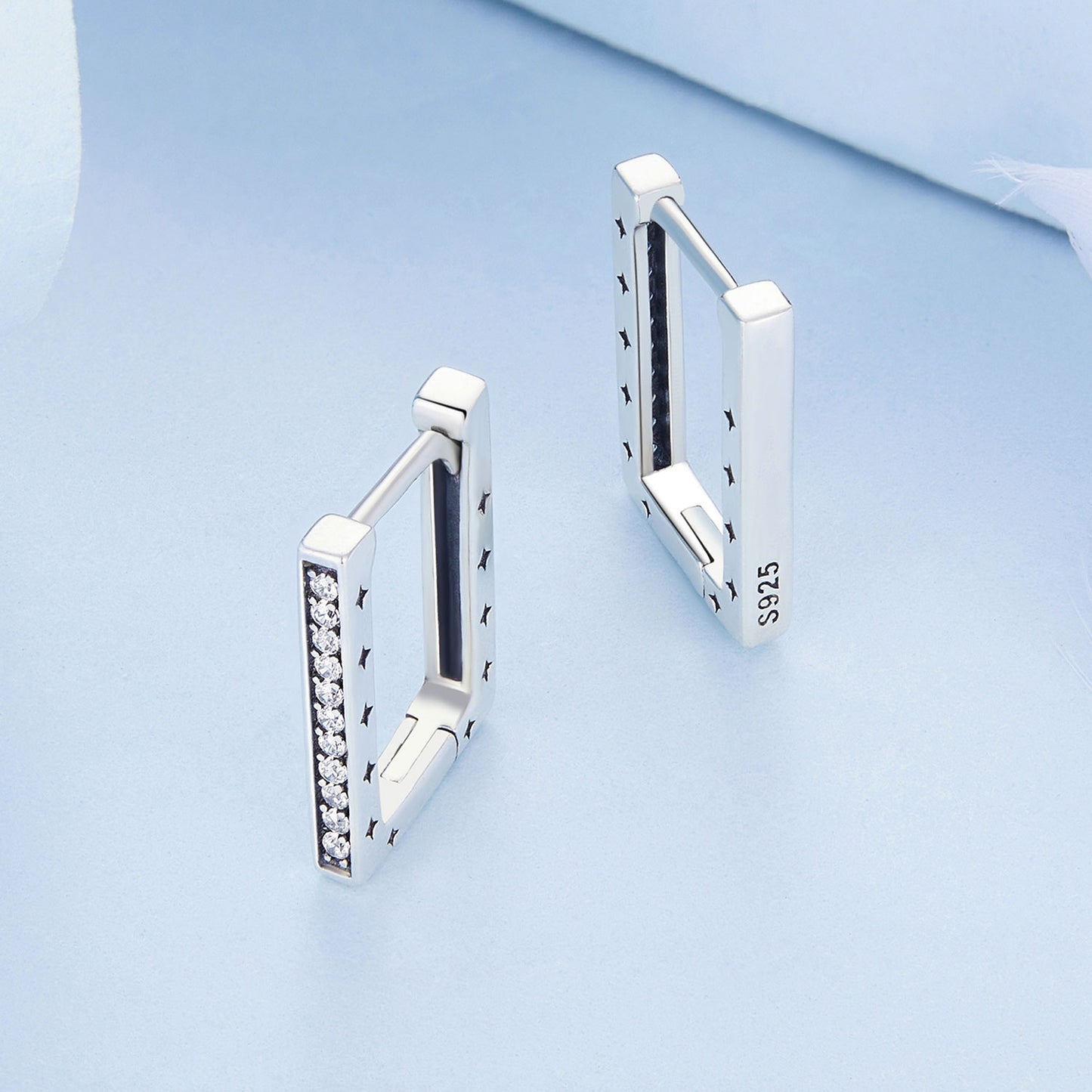 Minimalist Square Clip-On Earrings