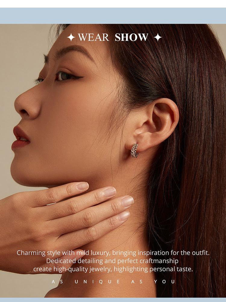 Braided Clip-On Earrings