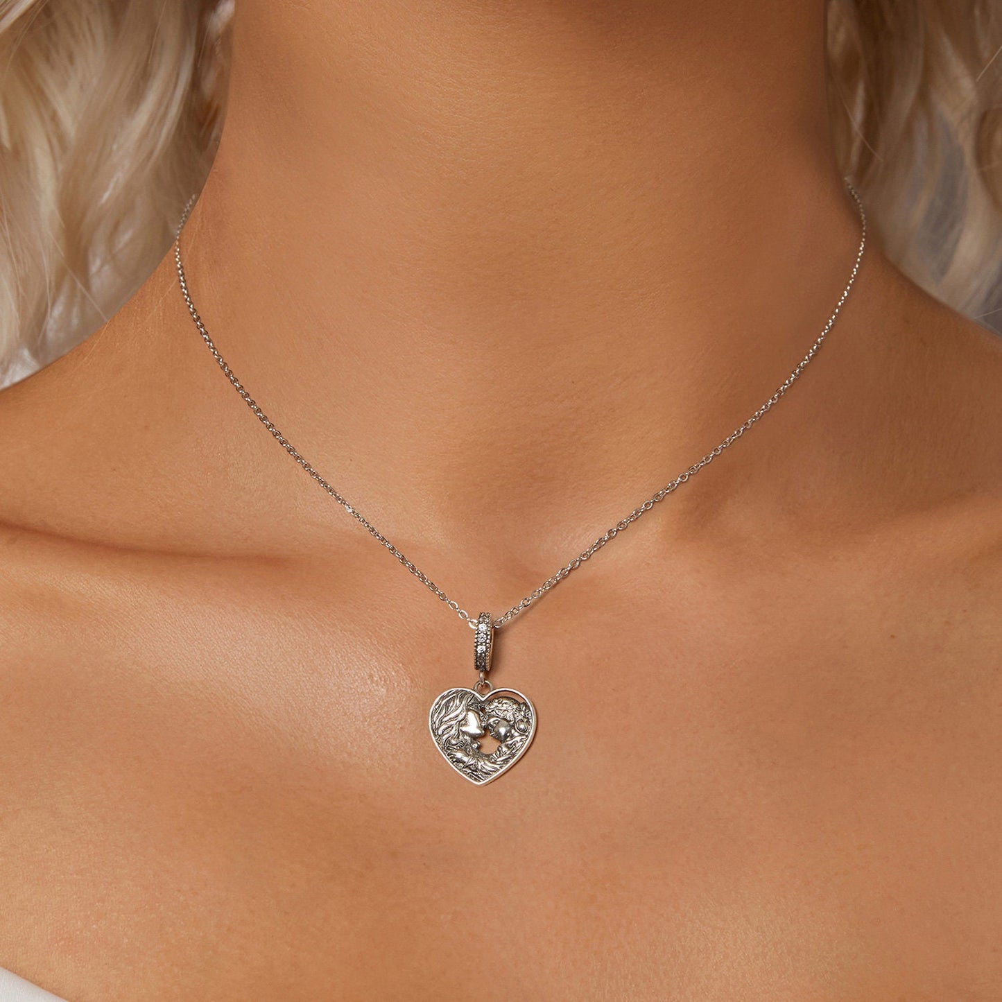 Mother and Daughter Pendant Charm