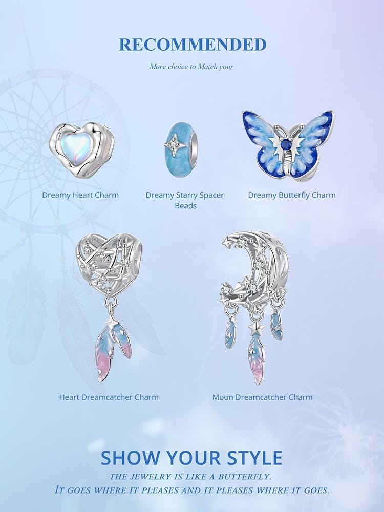 Dreamy Heart Charm