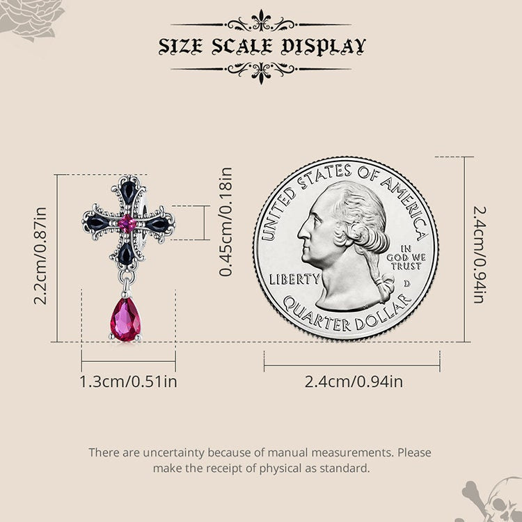 Gothic Cross Charm