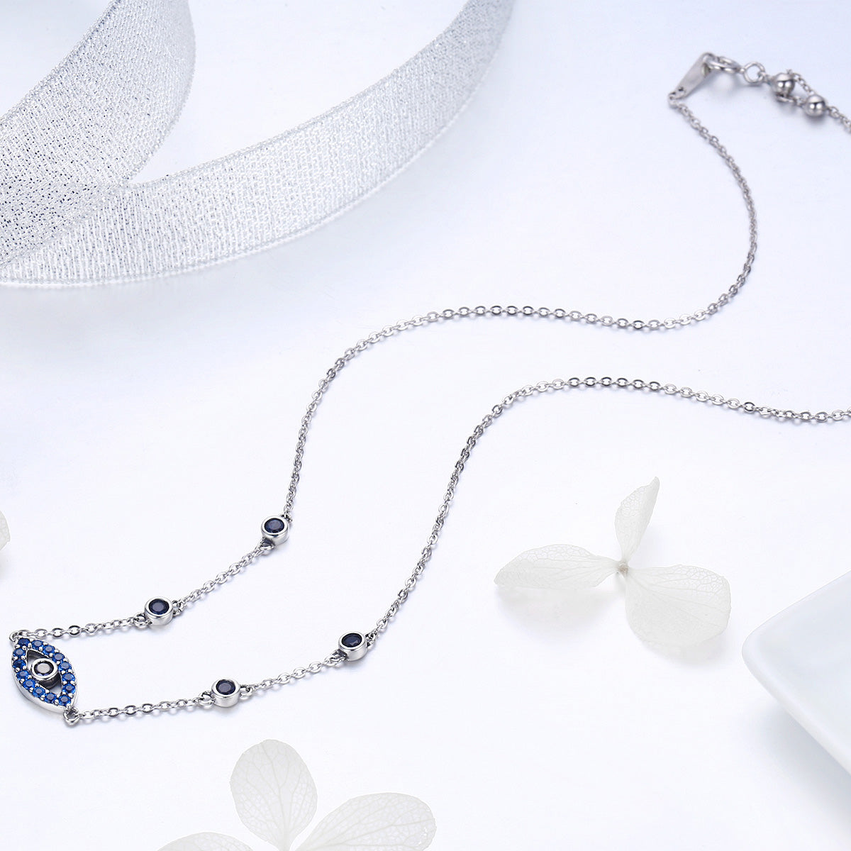 Mystical Eye Sterling Silver Necklace