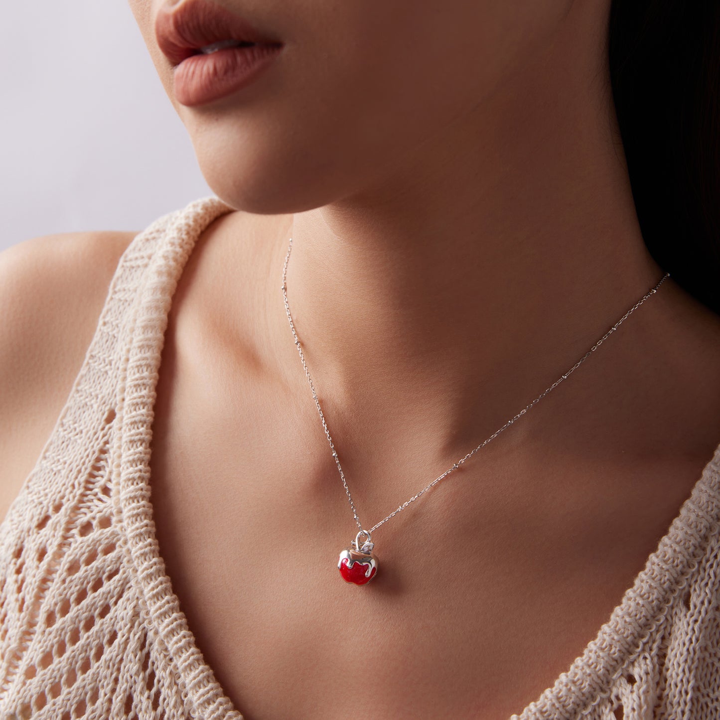 Christmas Apple Necklace