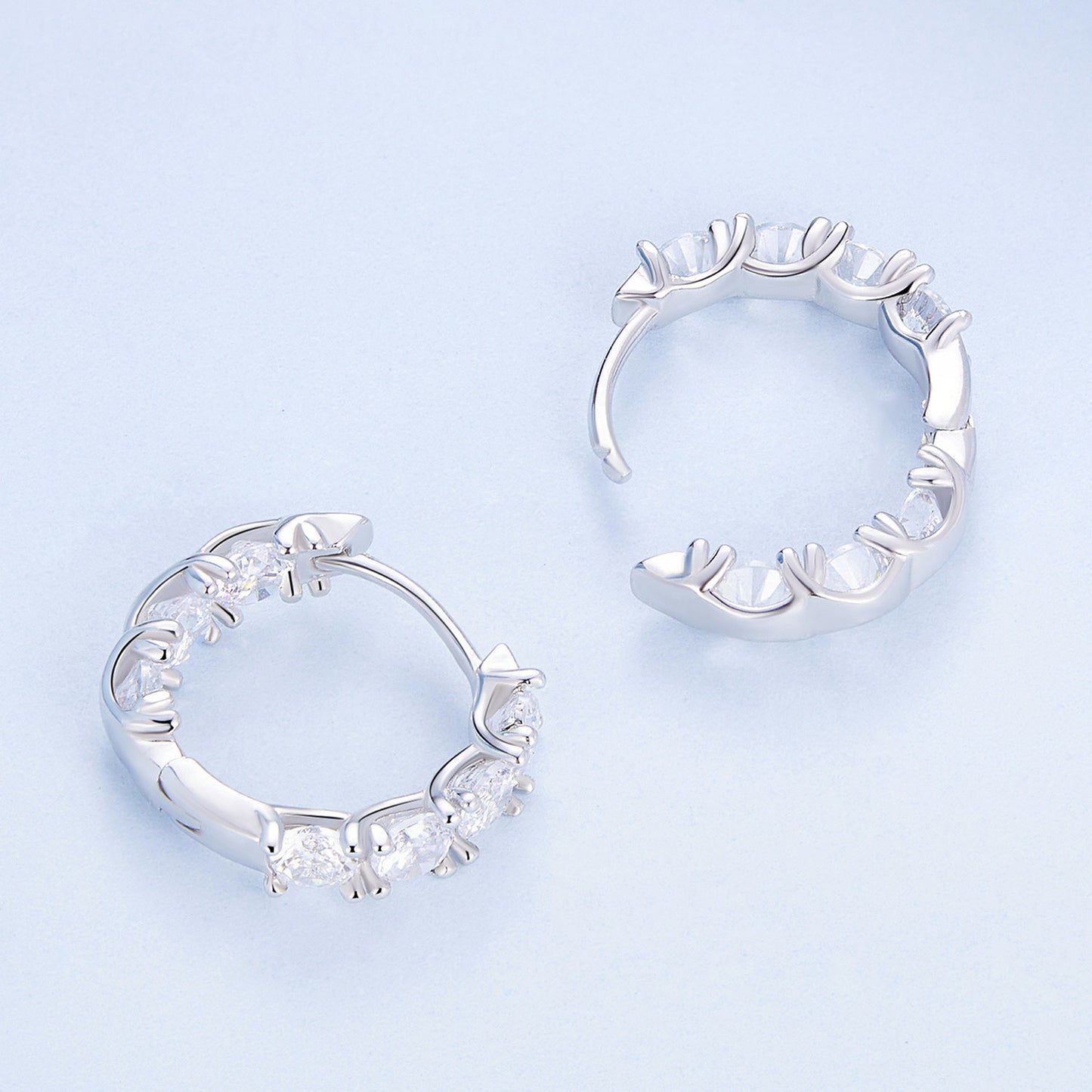 Zircon Clip-On Earrings