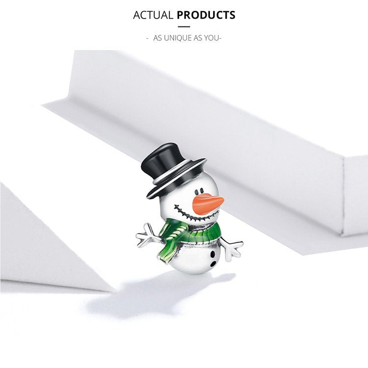 Christmas Theme Snowman Charm