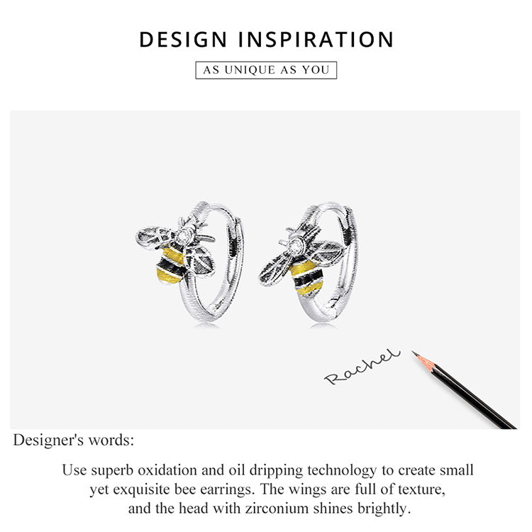 Mini Bee Stud Earrings