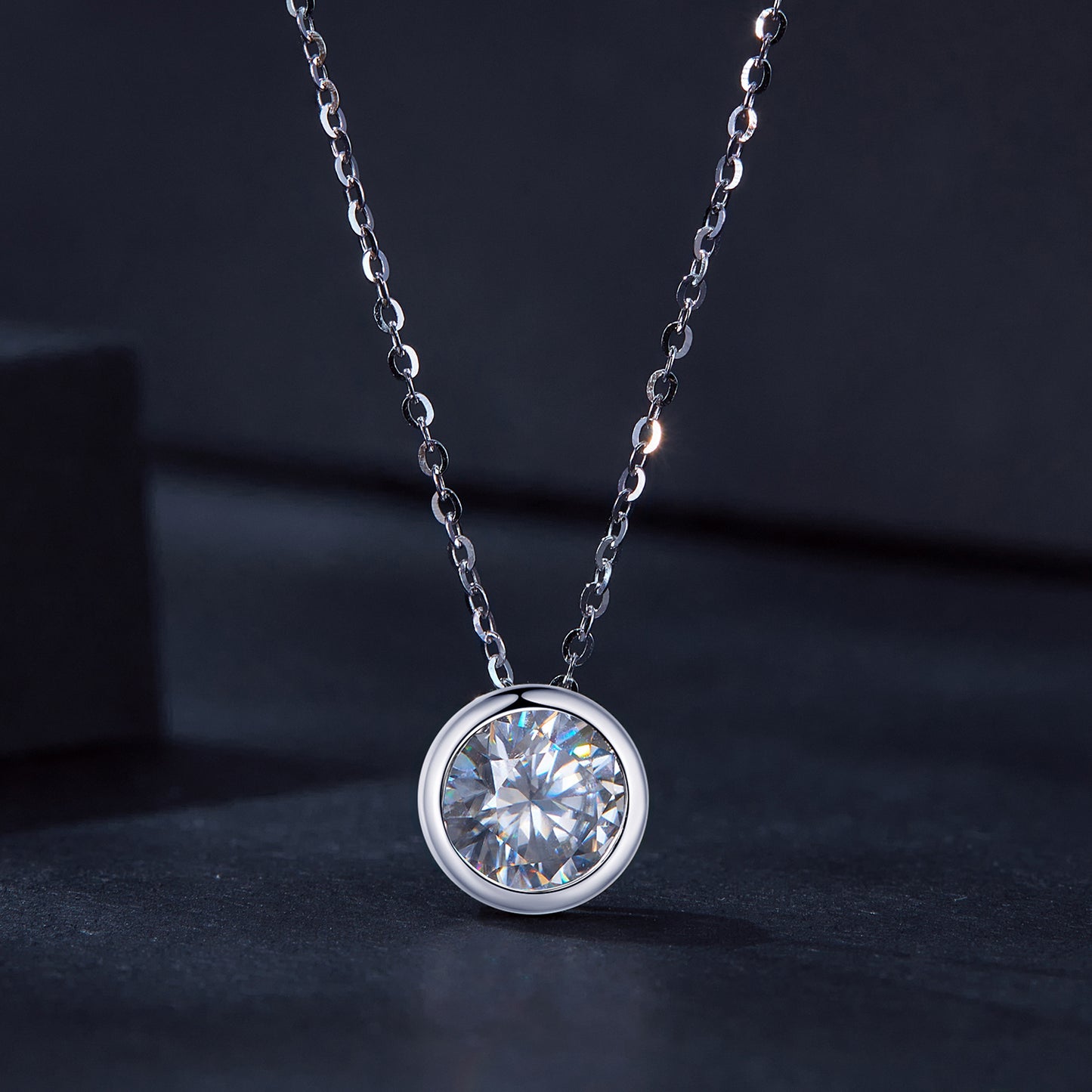 0.5ct Moissanite Necklace