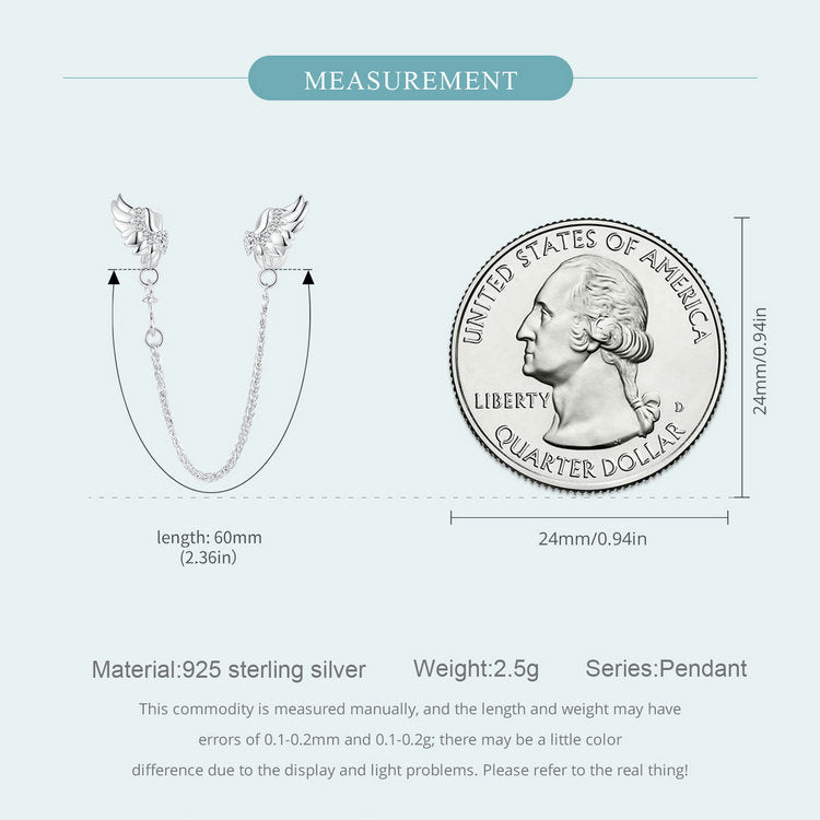 Wings Safety Chain Charm