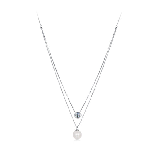 0.5 Carat Double-Layer Moissanite Necklace