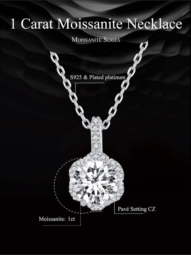 1ct Moissanite Necklace