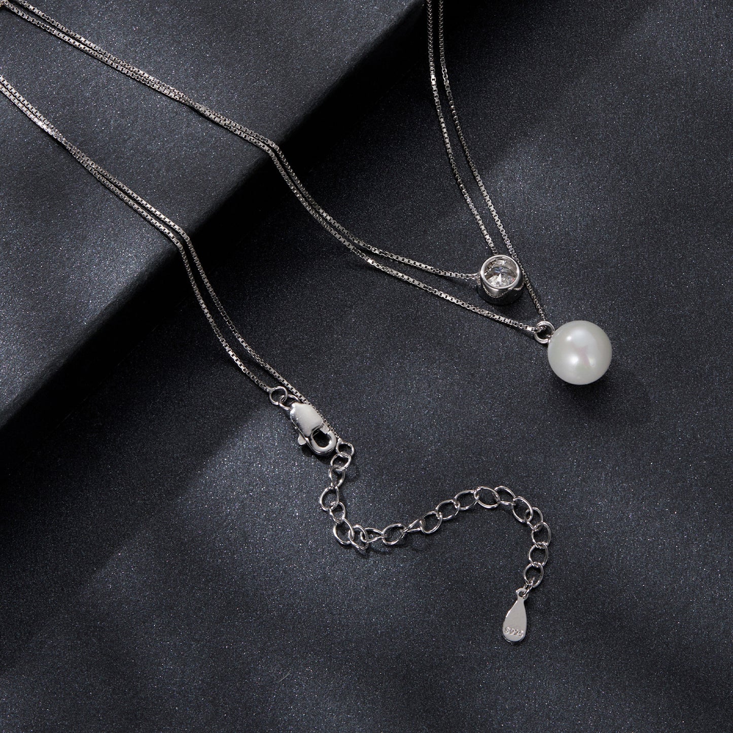 0.5 Carat Double-Layer Moissanite Necklace