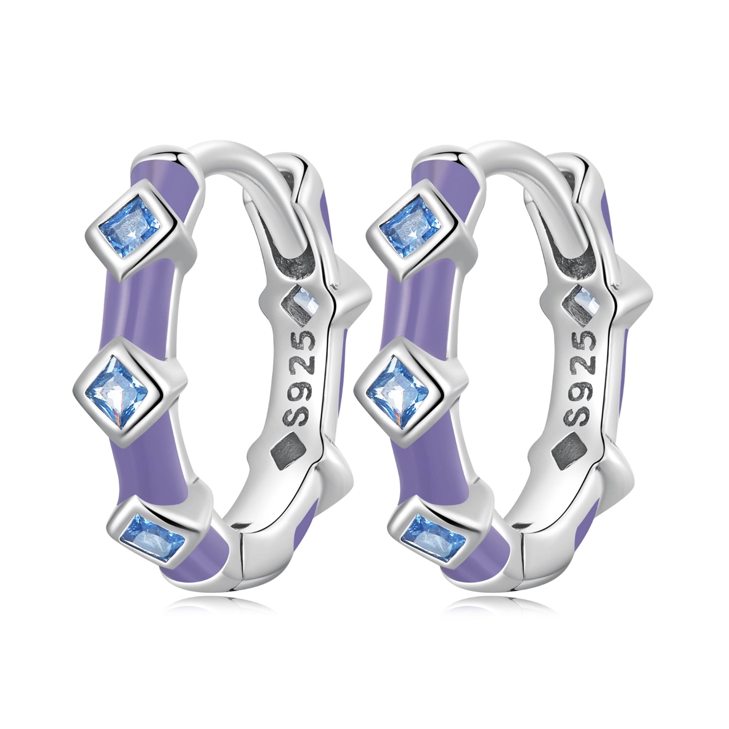 Aqua Spinel Clip Earrings