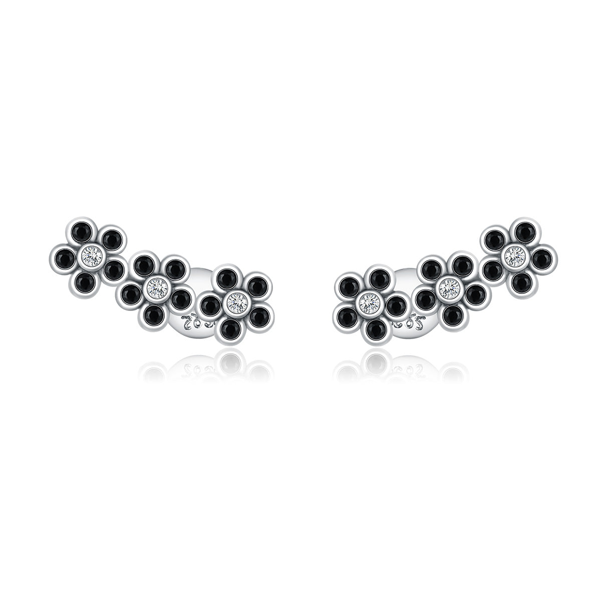 Alluring Floral Hoop Earrings
