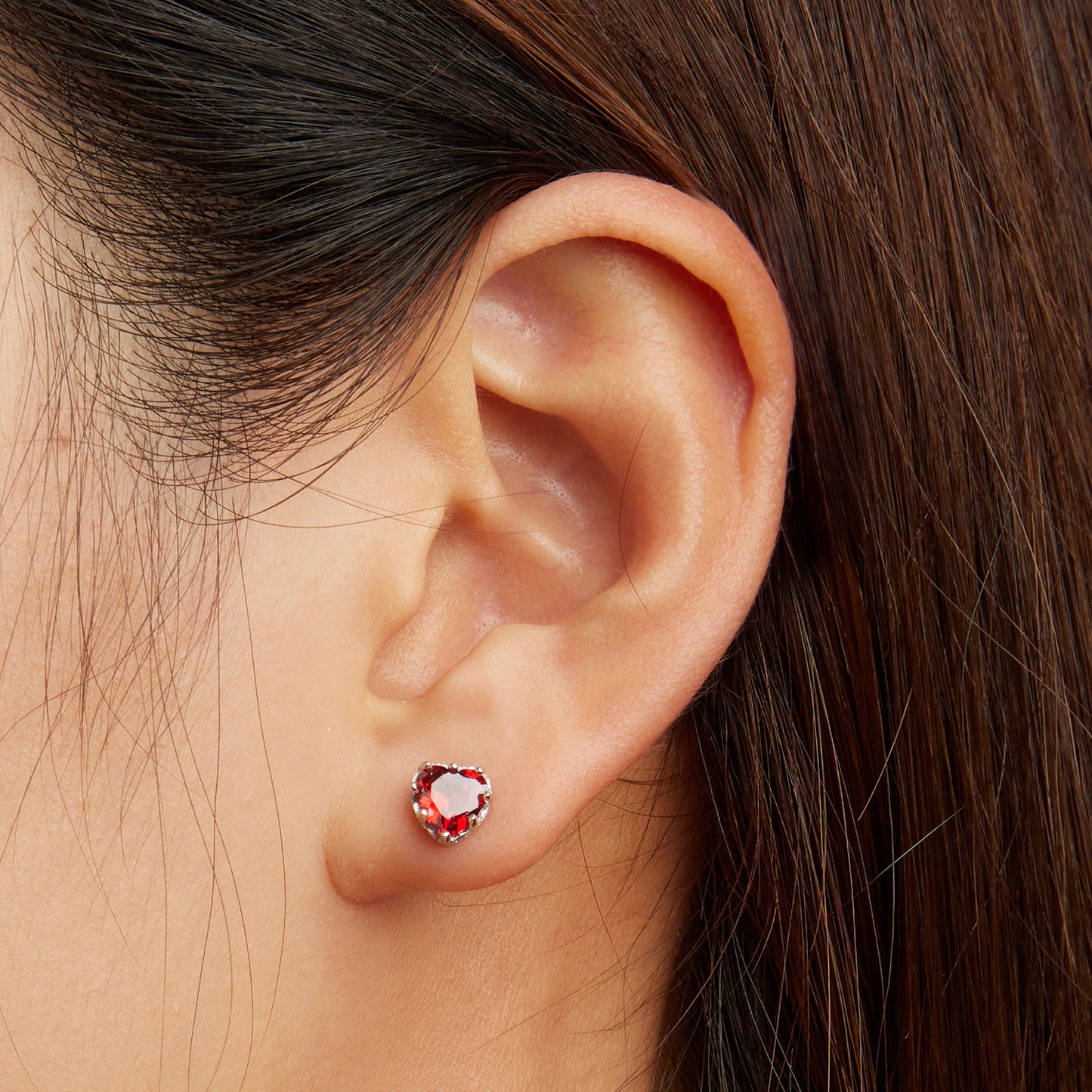 January Birthstone Stud Earrings
