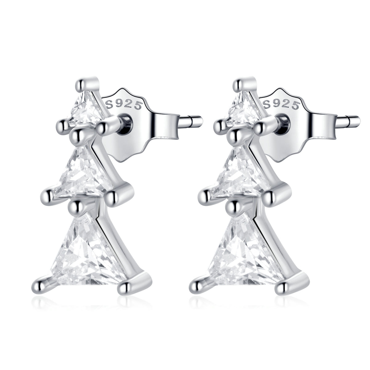 Elegant Christmas Tree Earrings