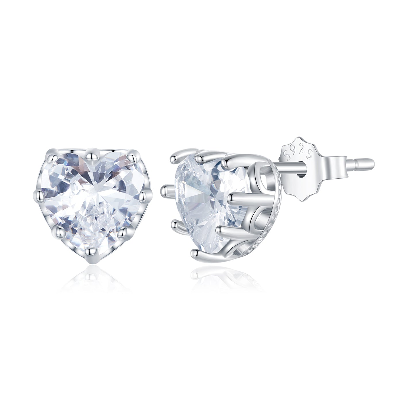 April Birthstone Stud Earrings