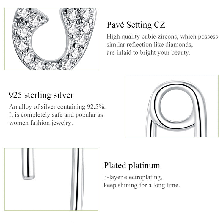 Love Pin Stud Earrings