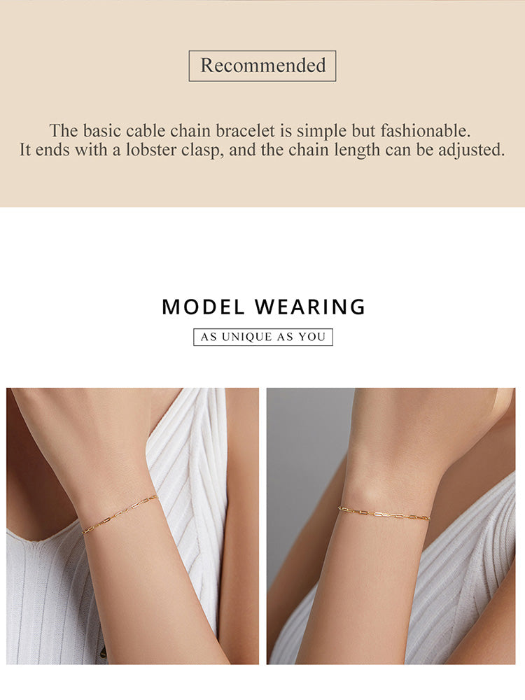 Basic Chain Link Bracelet