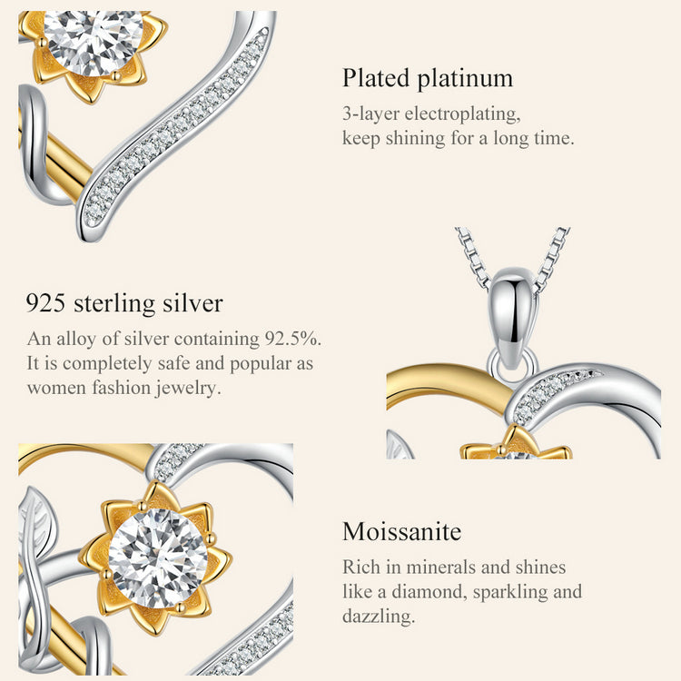 Heart-Shaped Moissanite Necklace