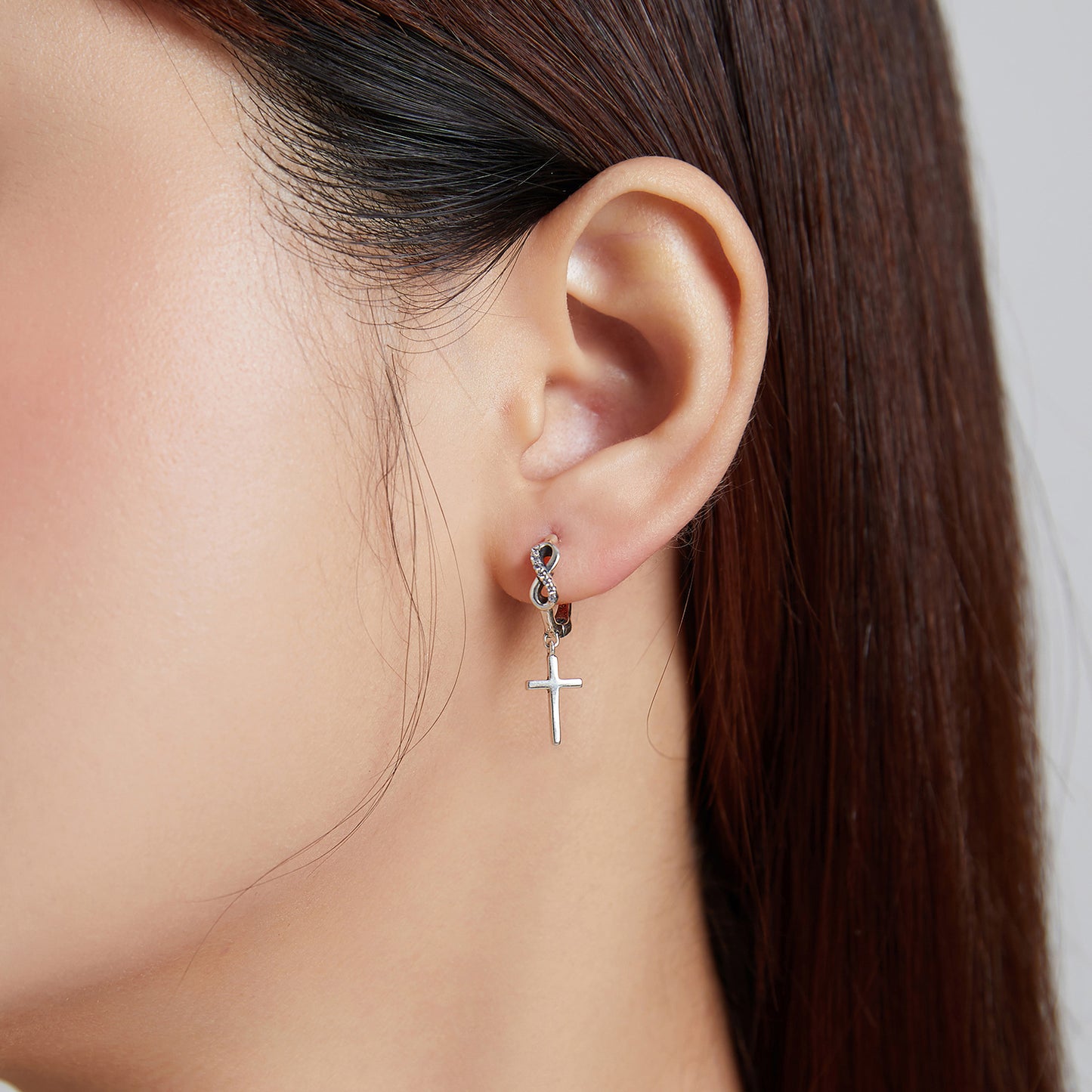 Creative Cross Hoop Earrings
