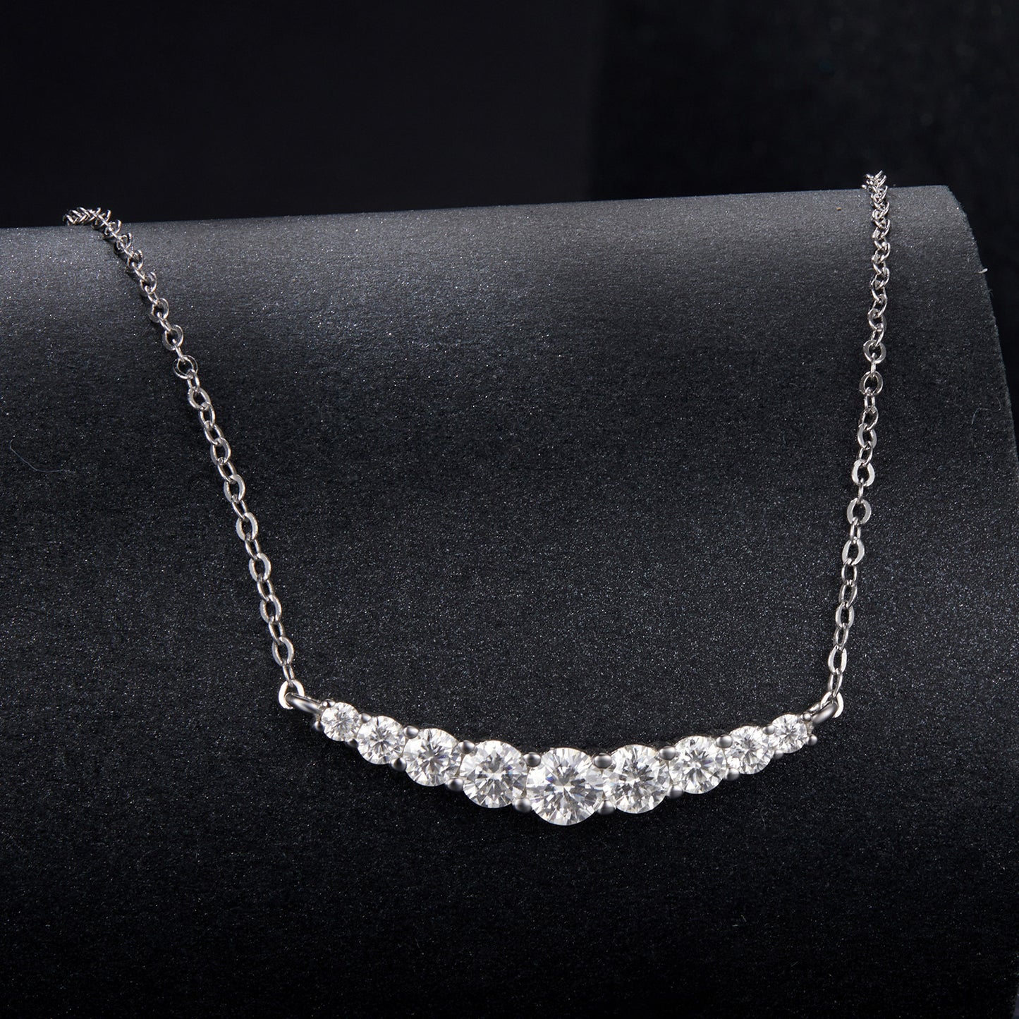 Smiling Face Moissanite Necklace
