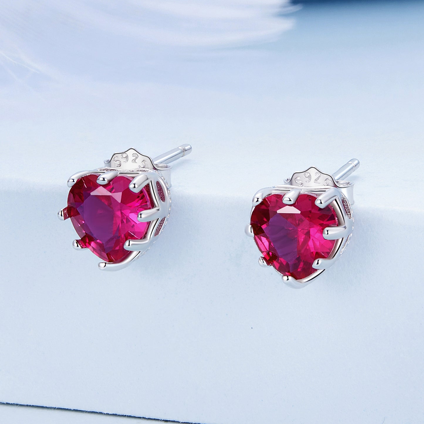 July Birthstone Stud Earrings