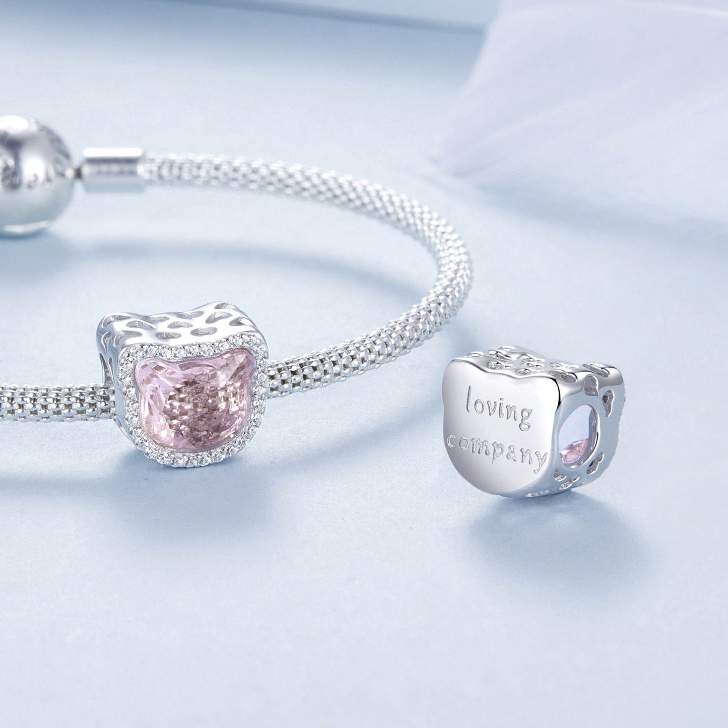 Pink Kitty Charm