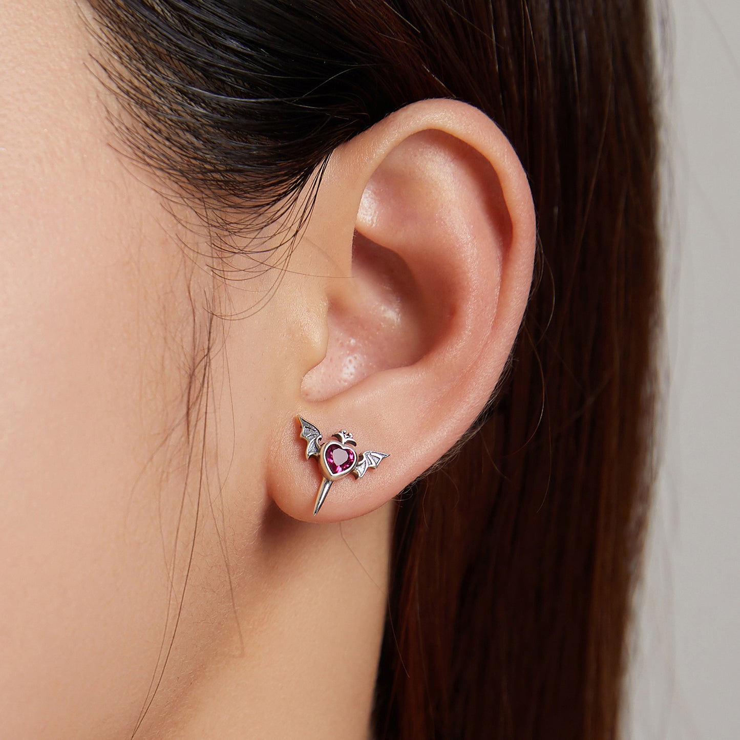 Winged Heart Earrings