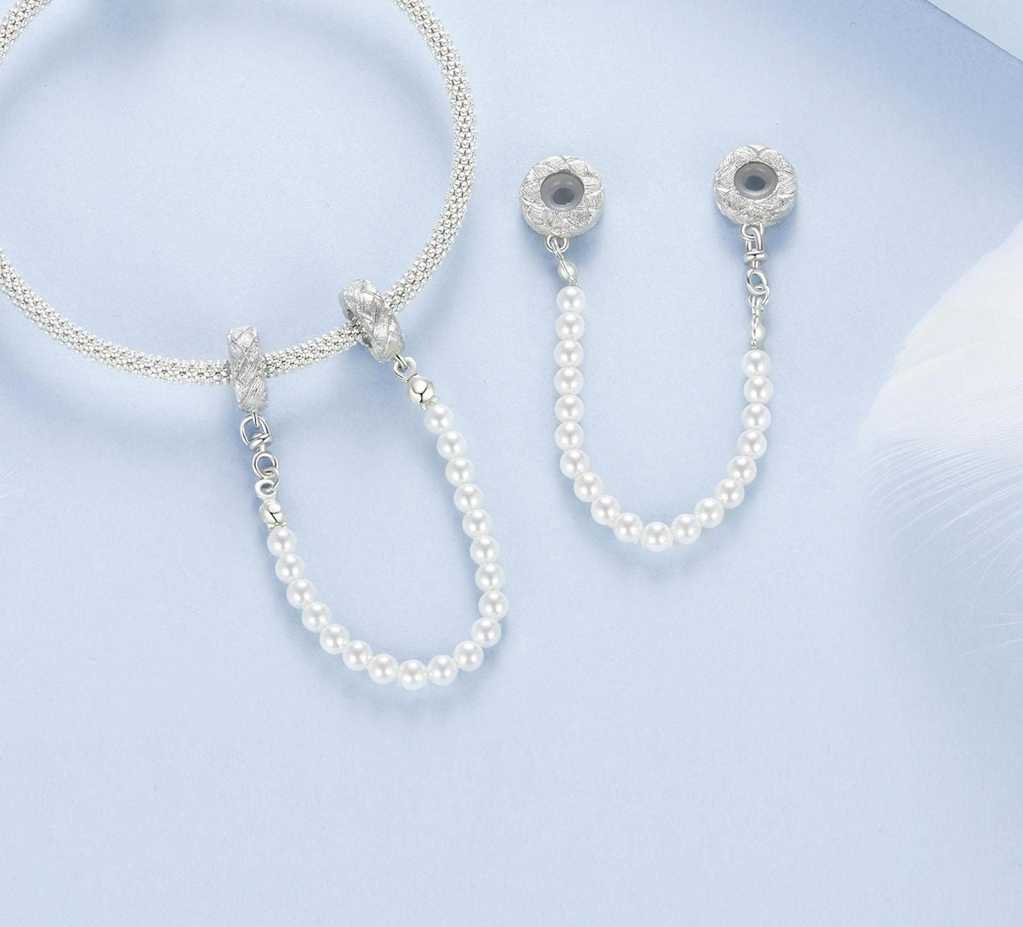 Weaved Safety Chain Charm
