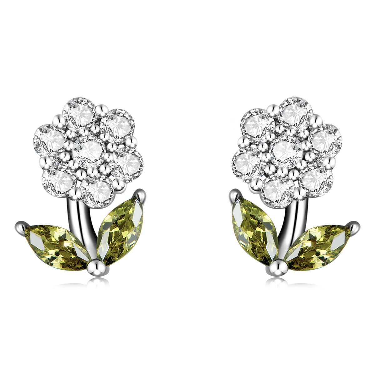Delicate Flower Stud Earrings