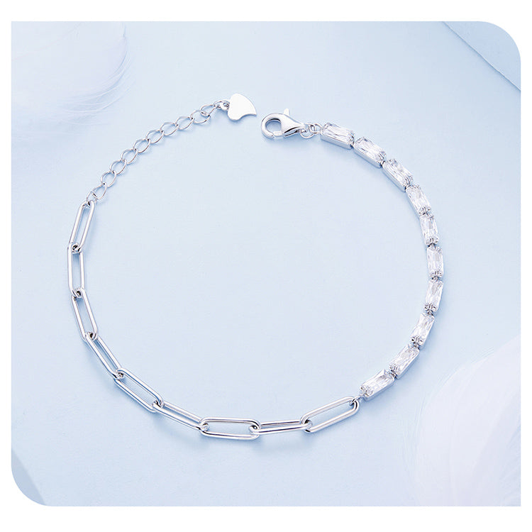 Chain Link Zircon Bracelet